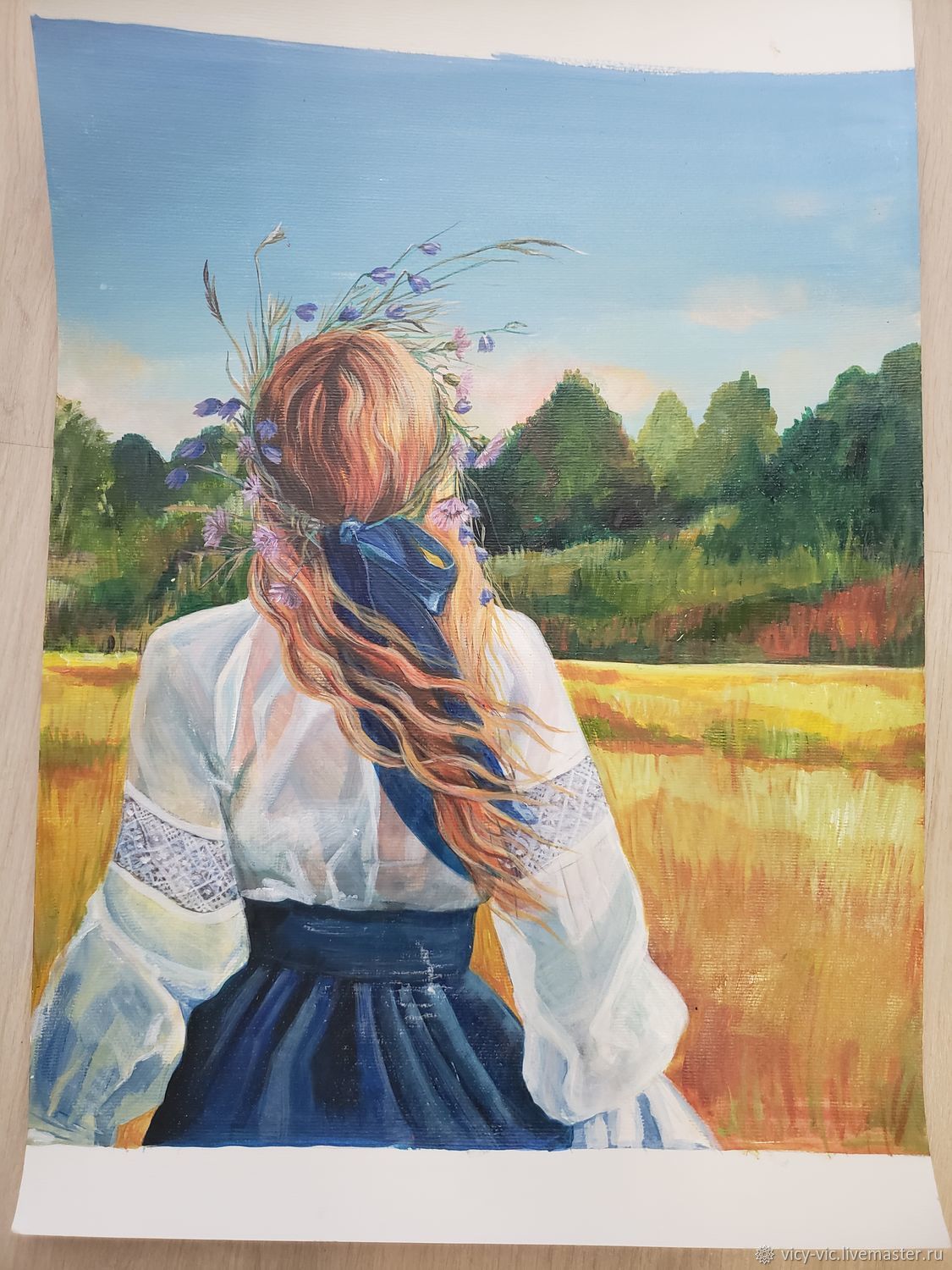 Картины: Картина, живопись, девушка в интернет-магазине Ярмарка ...