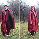 Order Coat oversize blanket long in the floor with ties with a scarf. Yana Levashova Fashion. Livemaster. . Outerwear Jackets Фото №3