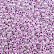 Материалы для творчества handmade. Livemaster - original item 10 grams of 10/0 seed Beads, Czech Preciosa 37128 Premium lilac perlmut. Handmade.