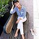 Рубашка в полоску. Рубашки. Knyazeva_pro_atelier. Ярмарка Мастеров.  Фото №12
