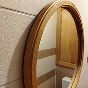 Для дома и интерьера handmade. Livemaster - original item Round Lightweight Bathroom Mirror. Handmade.