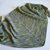 Аксессуары handmade. Livemaster - original item The Bacchus shawl with braid and openwork. Handmade.