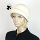 Elegant ladies felt hat. Color white. 100% wool. Hats1. Mishan (mishan). My Livemaster. Фото №5