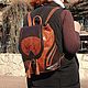  Backpack leather female brown Yasmina Mod R50-622-1. Backpacks. Natalia Kalinovskaya. My Livemaster. Фото №4