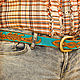 Women's Handmade Leather Belt 30mm, Straps, Krasnodar,  Фото №1