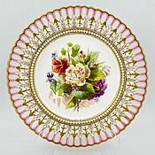 Винтаж: Шикарная, старинная тарелка, "Copeland", Англия, 1854 г