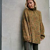Одежда handmade. Livemaster - original item Mohair Long Sweater Mini Warm Knitted Dress. Handmade.