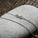 Order Chain with padlock (ready) 925 sterling Silver. The inspiration of nature in stones. Livemaster. . Chains Фото №3