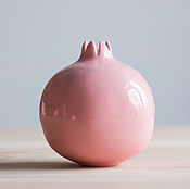 Для дома и интерьера handmade. Livemaster - original item Figurines: Large pink ceramic garnet. Handmade.