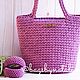 Women's shopper bag knitted from knitted yarn. Shopper. bagsbynatali. Online shopping on My Livemaster.  Фото №2