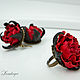 Buttonhole leather rose. Brooch leather ROSE. Brooches. lanssveta. My Livemaster. Фото №6