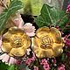 Clips 'Flowers', Kenzo, France. Vintage earrings. Dutch West - Indian Company. My Livemaster. Фото №6