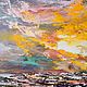 Oil painting sunset seascape ' Miracle of nature'. Pictures. Russian Oil Paintings. Online shopping on My Livemaster.  Фото №2