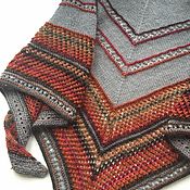 Аксессуары handmade. Livemaster - original item Knitted shawl made of mohair and merino yarn. Germanicus Handkerchief. Handmade.