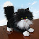 Заказать Черно-белый котенок Малыш Реалистичная игрушка. Morya Toys. магазин Марины Еретновой. Ярмарка Мастеров. . Мягкие игрушки Фото №3