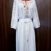 Одежда handmade. Livemaster - original item Copy of F Women`s embroidered dress ЖП1-86. Handmade.