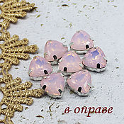 Материалы для творчества handmade. Livemaster - original item Rhinestones in DAC 12 mm Pink opal Trillian. Handmade.