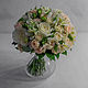 Молочный букет невесты из роз на свадьбу. Свадебные букеты. Arina Mann Flowers. Интернет-магазин Ярмарка Мастеров.  Фото №2