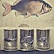 Set of stacks 'catch of the day' (3pcs.) - Gift fisherman, angler, Gifts for hunters and fishers, Zhukovsky,  Фото №1