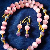 Украшения handmade. Livemaster - original item Set necklace and earrings 