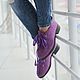 felted low shoes amethyst city, Boots, Dnepropetrovsk,  Фото №1