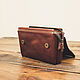 Wallet  clutch  purse with flap made of genuine leather. Man purse. G.L.A.D.. My Livemaster. Фото №4