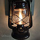 Sconce kerosene lamp electric on a wooden base rustic. Sconce. Elena. My Livemaster. Фото №6