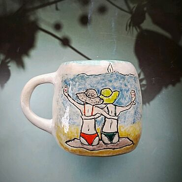 Посуда ручной работы. Ярмарка Мастеров - ручная работа Чашка керамическая. Handmade.
