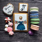 Имбирное печенье к 14 февраля "Лиловые желания"