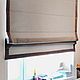 Roman curtains matting blackout,'STEEL', Roman and roller blinds, Moscow,  Фото №1