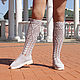Summer boots ' Inga'. High Boots. KnittedBoots. My Livemaster. Фото №6