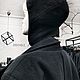 Чепчик с ушками рельефный шерсть черный на подкладке. Шапки. SHEVTSOVA design | Одежда Говорит. Ярмарка Мастеров.  Фото №5