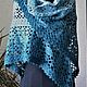 Заказать Шаль крючком-Платок крючком-Шаль вязаная. Multi Color Crochet (voronkova-olga). Ярмарка Мастеров. . Шали Фото №3