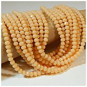 Материалы для творчества handmade. Livemaster - original item Rondel beads with a cut. 10 pieces. Handmade.