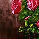 Картина маслом Букет красных роз в подарок любимой девушке. Картины. Марина Скромова Интерьерные картины. Ярмарка Мастеров.  Фото №5