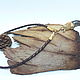 Choker braided leather with wolf heads bronze gilt. Jewelry Sets. Urbanstyle. Online shopping on My Livemaster.  Фото №2