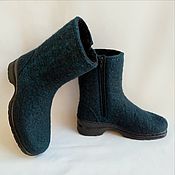 Обувь ручной работы handmade. Livemaster - original item Felted ankle boots on the lock h 18. Handmade.