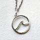 ' Wave ' of 925 silver (P21). Pendant. anna-epifanova. Online shopping on My Livemaster.  Фото №2