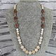 Beads made of heliolite and angelite ' Sunny stone'. Beads2. Magic box. Online shopping on My Livemaster.  Фото №2