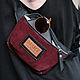 Order Bordo leather waist bag. Mart Bags (martbags). Livemaster. . Waist Bag Фото №3