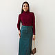 Turtleneck made of viscose Bordeaux, turtleneck badlon knitwear Burgundy. Turtleneck Sweaters. mozaika-rus. My Livemaster. Фото №4