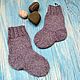 Knitted socks for children, wool socks for kids, purple socks. Socks. knitsockswool. Online shopping on My Livemaster.  Фото №2