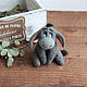Donkey Eeyore toy made of wool. Felted Toy. handmade toys by Mari (handmademari). My Livemaster. Фото №5