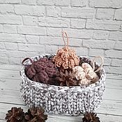 Для дома и интерьера handmade. Livemaster - original item Set of knitted cones and baskets Shishkin forest. Handmade.