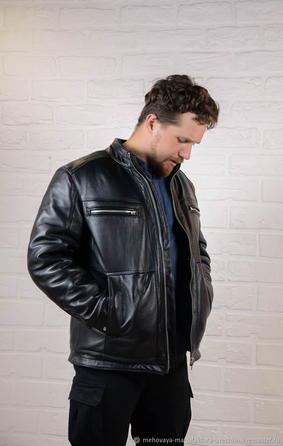 Куртка кожаная Классика 002 в интернет-магазине Ярмарка Мастеров по ...