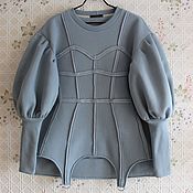 Одежда handmade. Livemaster - original item Sweatshirt with imitation of a corset. Handmade.