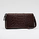 Clutch purse with two zippers made of crocodile skin. Clutches. PREMIUM GOODS. Online shopping on My Livemaster.  Фото №2