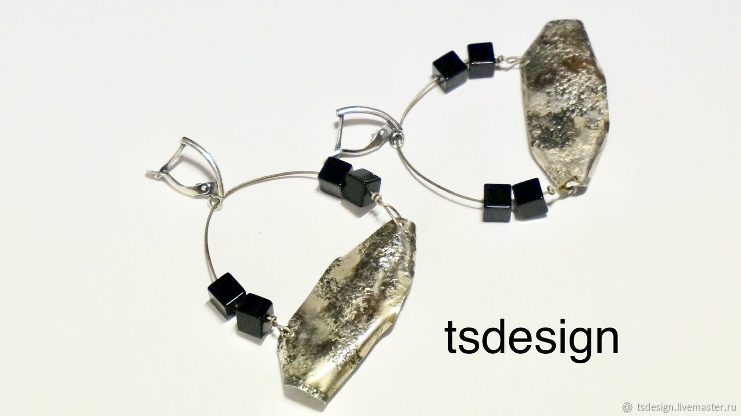 Кованые серьги из мельхиора ручной работы"Манускрипт" в интернет ...