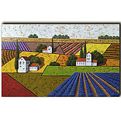 Картины и панно handmade. Livemaster - original item Provence. Lavender fields / 50h70 cm. Handmade.
