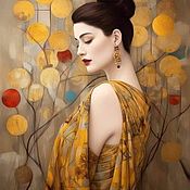 Картины и панно handmade. Livemaster - original item Portrait of a Woman Autumn.. Handmade.